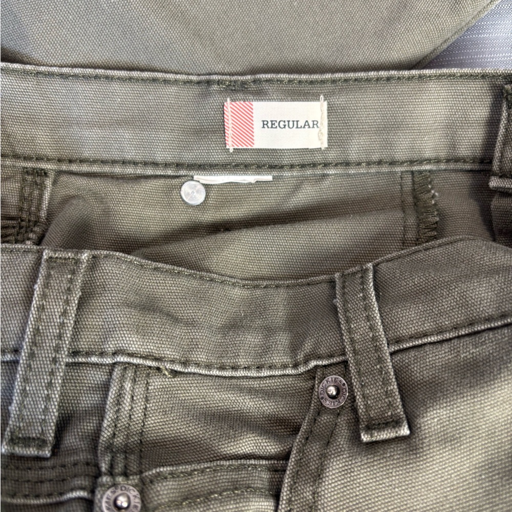 Dickies FLEX Work Pants – Olive Green | Regular Fit | Stretch Workwear | 35x32 - Picture 5 of 7